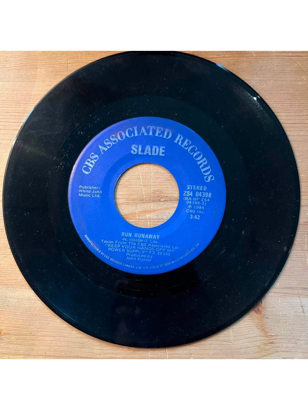 Slade - Run Runaway/Don't Tame a Hurricane 45rpm VG+ R11